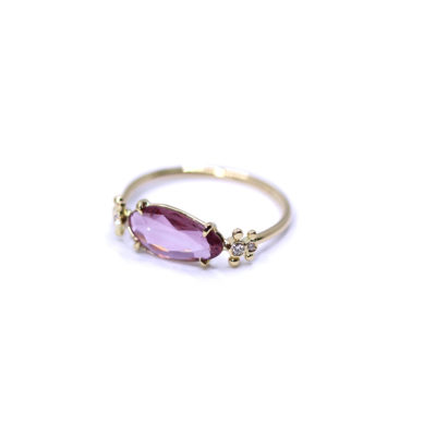 Bague Raguse saphir rose et diamants