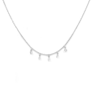 Collier Elixir Diamants pampilles or blanc