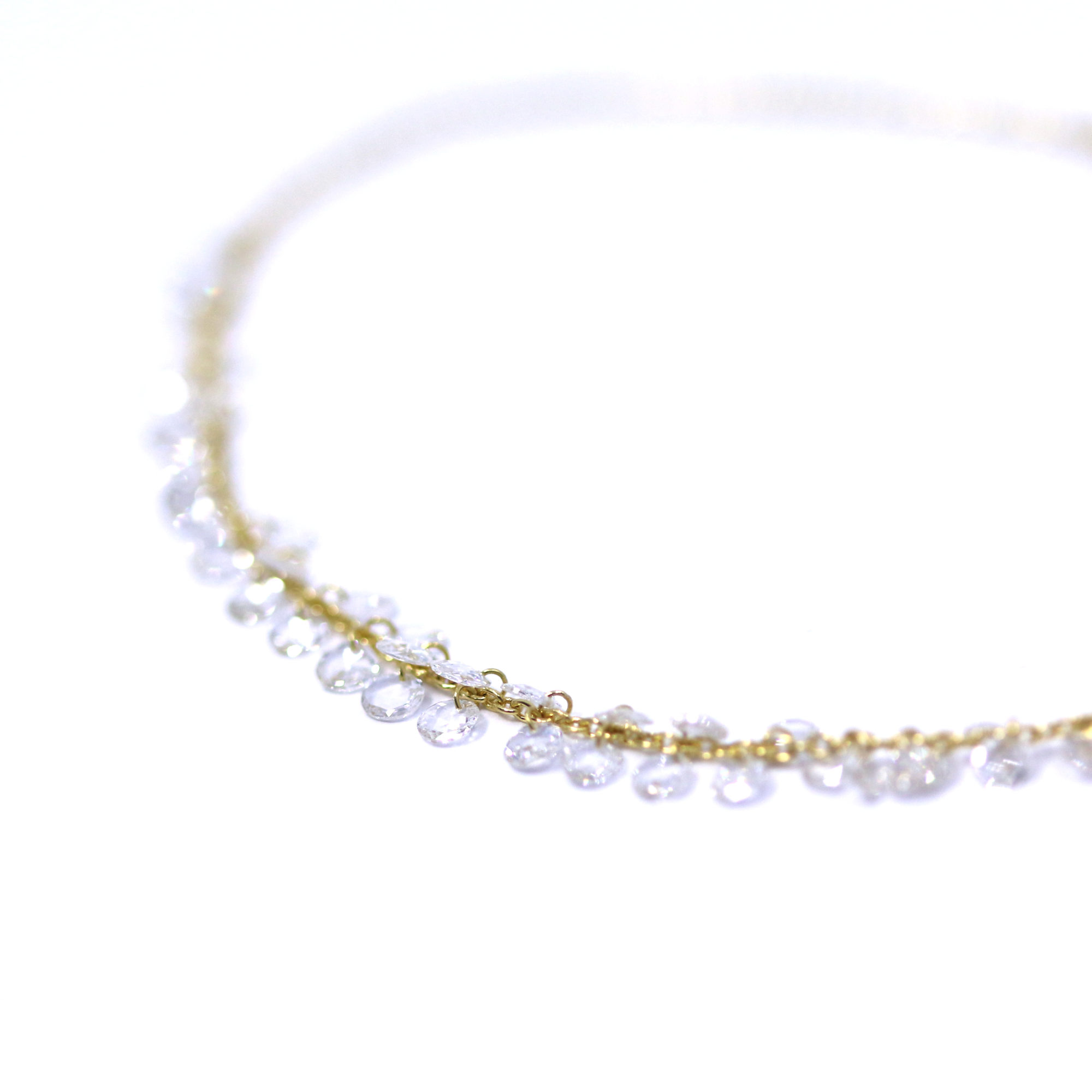 bracelet Etincelles pampilles diamants or jaune
