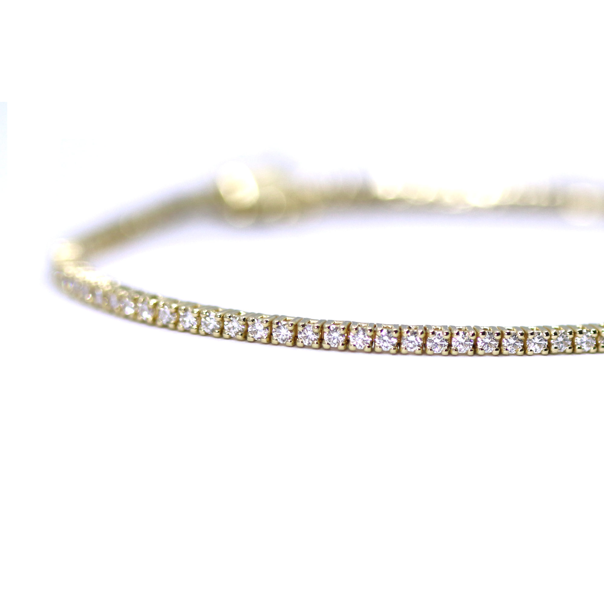 bracelet tennis Luz or jaune et diamants