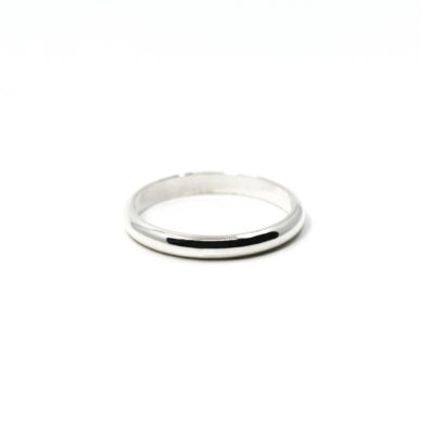 alliance homme demi jonc 3mm poli
