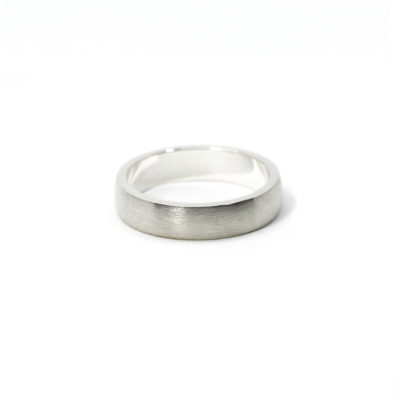 alliance homme tendu 5mm brossé