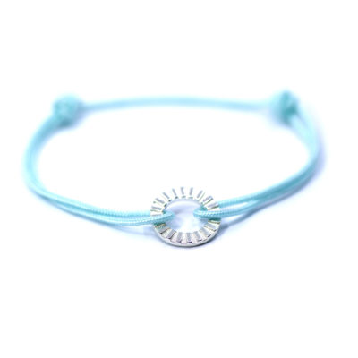 bracelet cordon Jack bleu eau