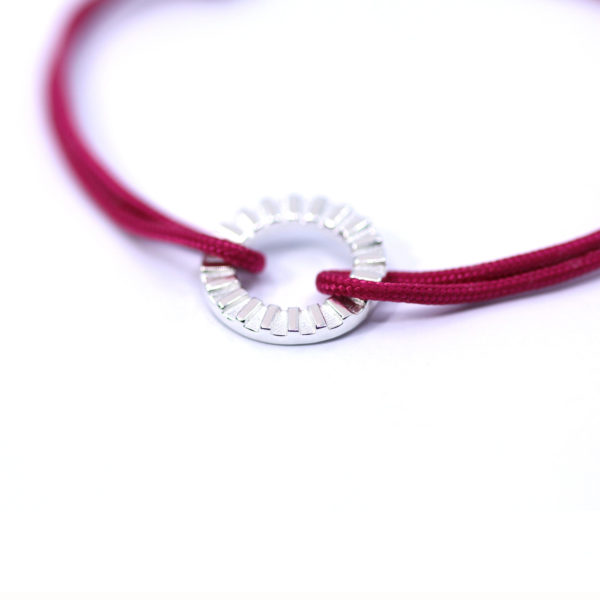 bracelet cordon Jack fuchsia