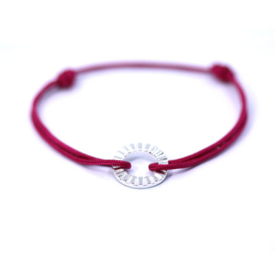 bracelet cordon Jack fuchsia
