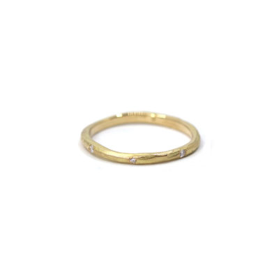 Alliance La Coquette or jaune et diamants