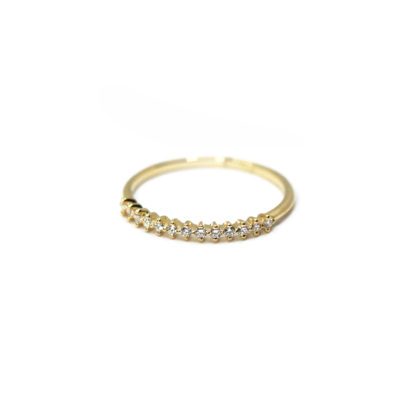 Alliance Sarita or jaune et diamants