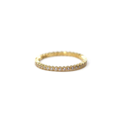 alliance Millie or jaune diamants