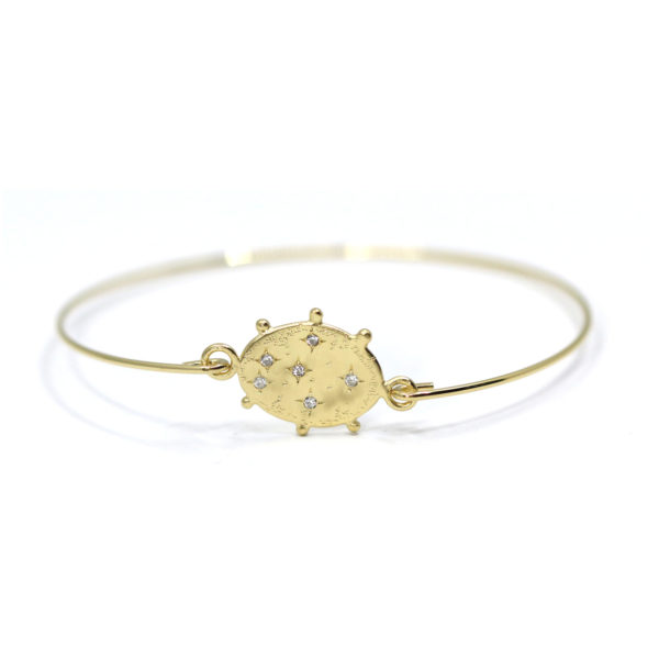 bracelet jonc fin Nuit Etoilée