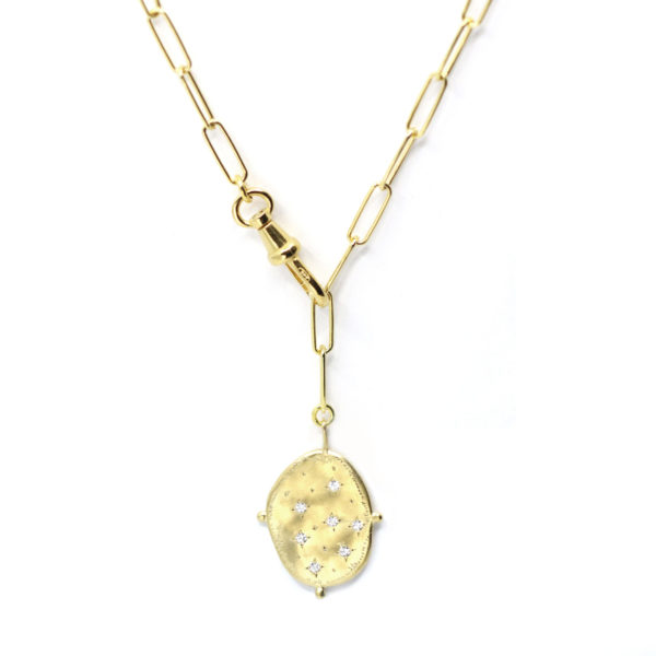 Collier Mystique chaîne large Pluie d'Etoiles et boules