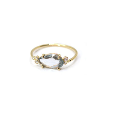 Bague Cielo saphir bleu et diamants-1