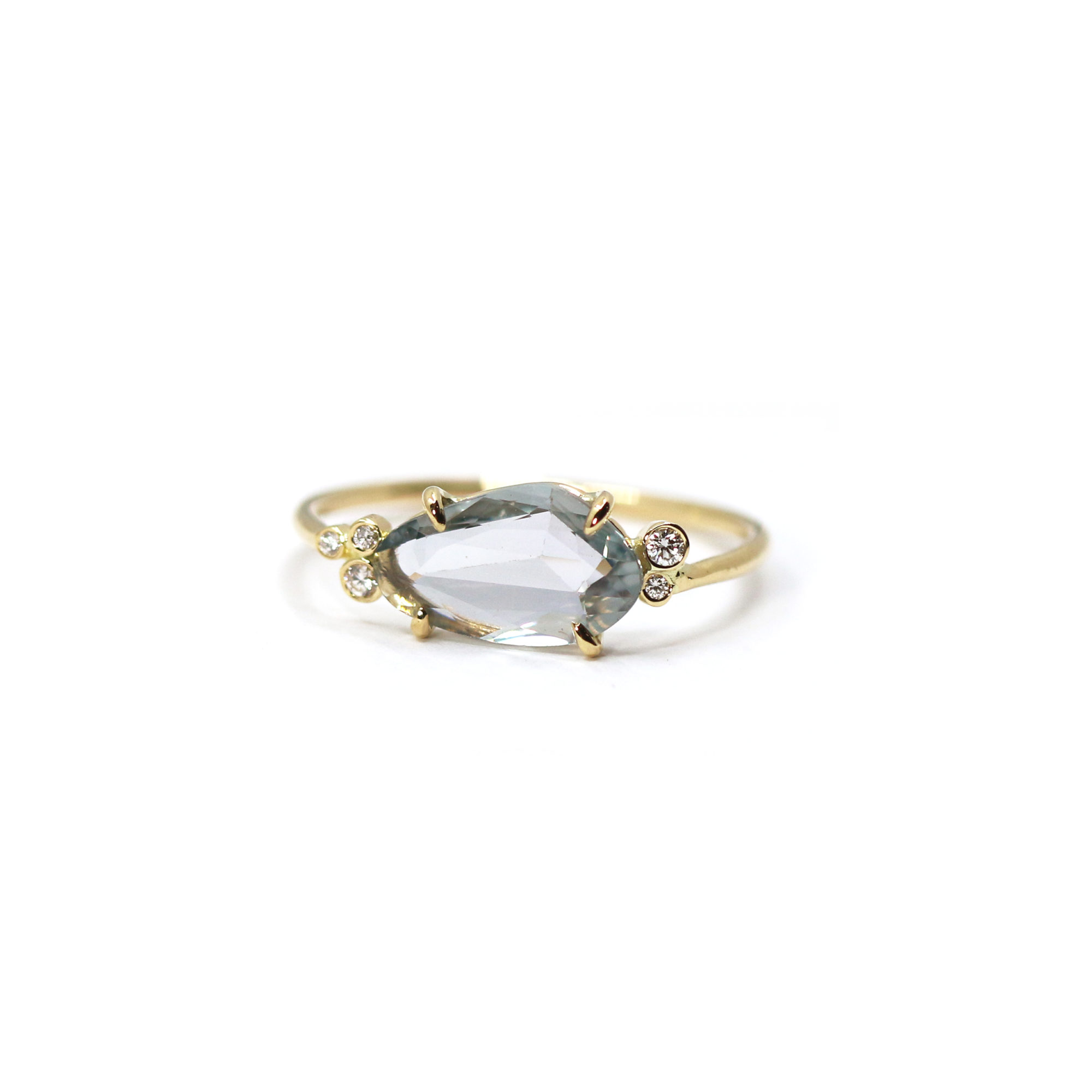 Bague Cielo saphir bleu et diamants-2