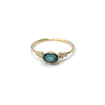 Bague Indigo tourmaline et diamants-1