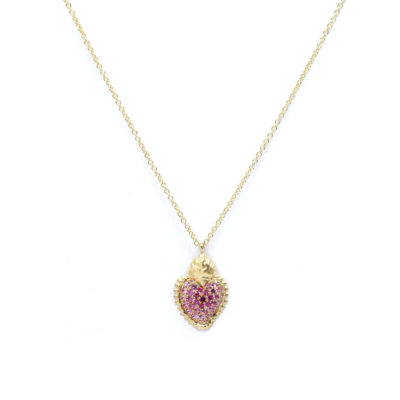 Collier ExVoto saphirs or jaune